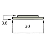 Mazak® Isolation Ring Hard Plastic 30x4
