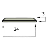 Mazak® Isolation Ring Hard Plastic 24x3 Narrow