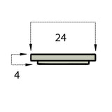 Mazak® Isolation Ring Hard Plastic 24x4
