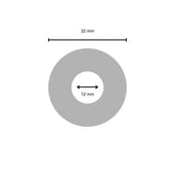 INSULATING TEFLON DISC Ø 32MM