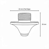 Double Nozzle Chrome w/holes 4.0mm
