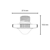 DOUBLE NOZZLE - CHROMED 1.25 MM