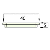 Mazak® HG Teflon Insulator 40x5