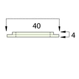 Mazak® HG Teflon Insulator 40x4