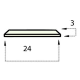 Mazak® Isolation Ring Teflon 24x3 Narrow