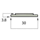 Mazak® Isolation Ring Ceramic 30x4