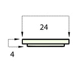 Mazak® Isolation Ring Ceramic 24x4