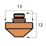 Mazak® 2D Nozzle 2.5mm for 3D Cutting Head (10 Pack)