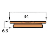Mazak® Copper Nut Wide Bottom