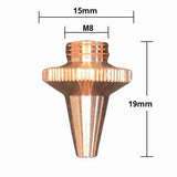 D15, H19, M8 Nozzle (10-Pack) - Chrome - Double - 3.0mm