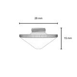 Nozzle, Precitec Compatible, D28-15-M11 - 2.3mm (10-pack) - Double - Chrome