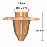 Nozzle, Precitec Compatible, D28-H22.5-M11 (10-Pack) - Double - 1.4mm