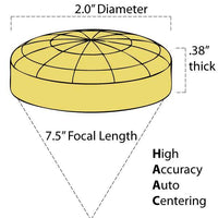 Lens Ii-Vi: 2.0 Dia .38 Thick 7.5 Fl Plano-Convex High Accuracy Auto Centering